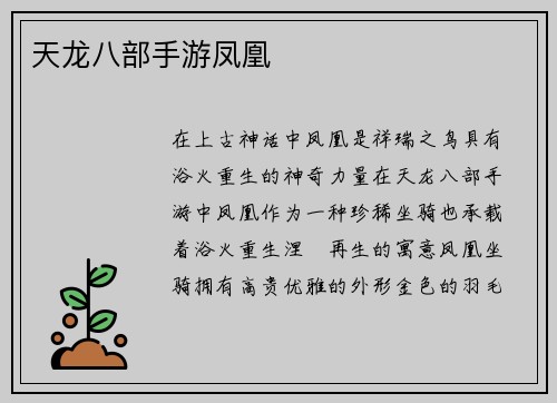 天龙八部手游凤凰
