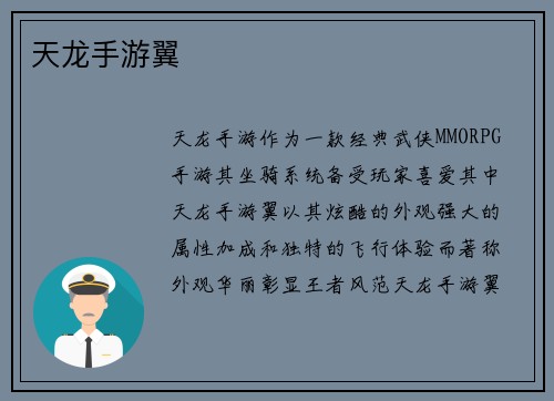天龙手游翼